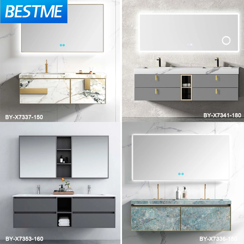 Guangdong Fatctoy ODM LED Smart Mirror Customized Size Color Basin Bathroom Vanity Cabinet (BY-X8005)