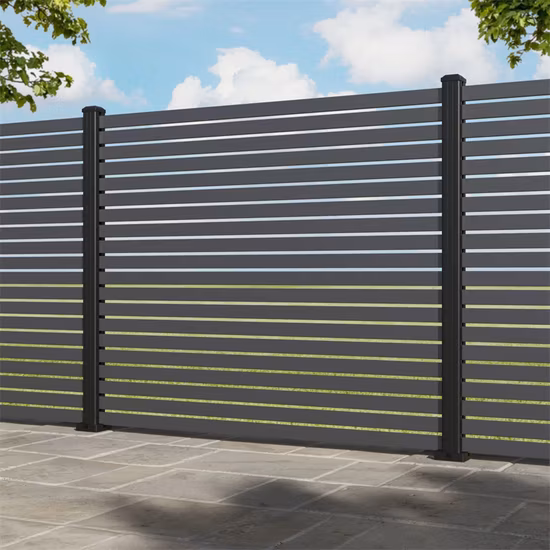 Factory Manufacture Steel Slat Railing /Metal Railing / Iron Railing ...