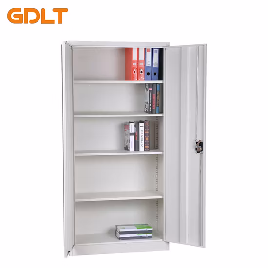2 Swing Door 4 Shelves Storage Steel File Cabinet for Office Warehouse