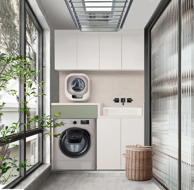 Wholesale Price Large Storage Capacity Integrated Function Balcony Washing Machine Combination Cabinet