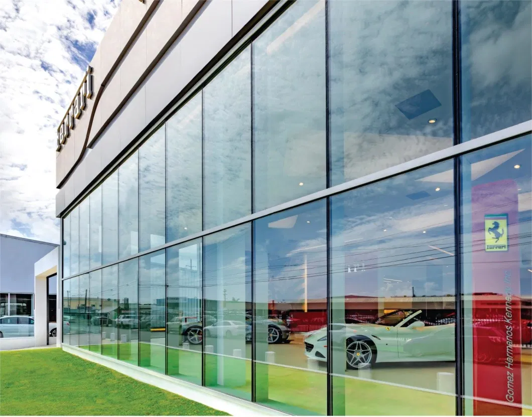Aluminium Frame Energy Saving Soundproof Low-E Insulated Glass Curtain Walls with Price