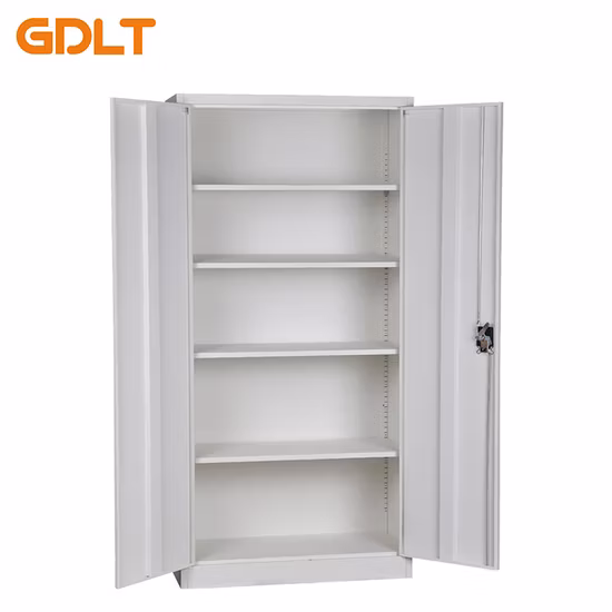 2 Swing Door 4 Shelves Storage Steel File Cabinet for Office Warehouse