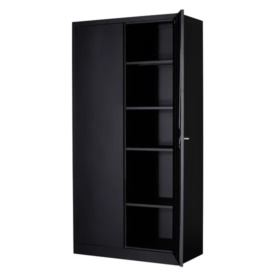 2 Swing Door 4 Shelves Storage Steel File Cabinet for Office Warehouse