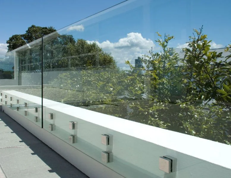 Good Price Tempered Glass Metal Fence Stair Balustrade Interior Standoff Glass Railing