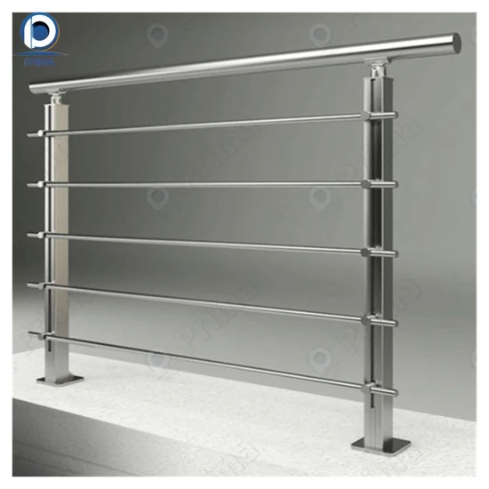 Prima Custom Metal Post SUS304/316 Rod Bar Railing for Terrace