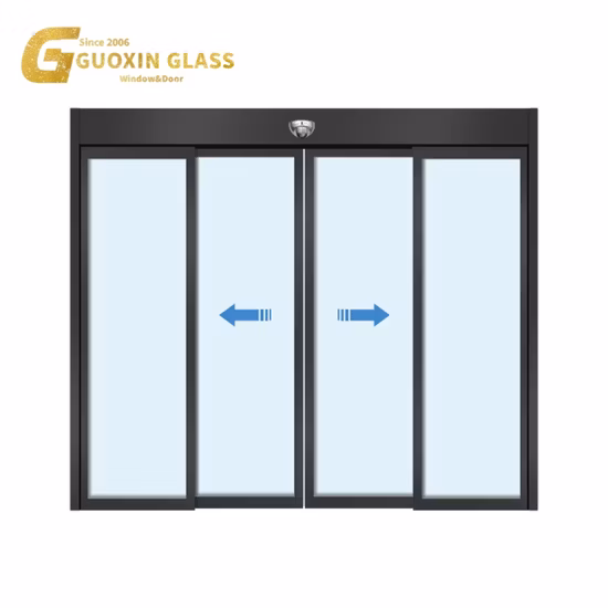 Slim Frame Sliding Glass Door Aluminum Sliding Windows & Doors Double Glazing