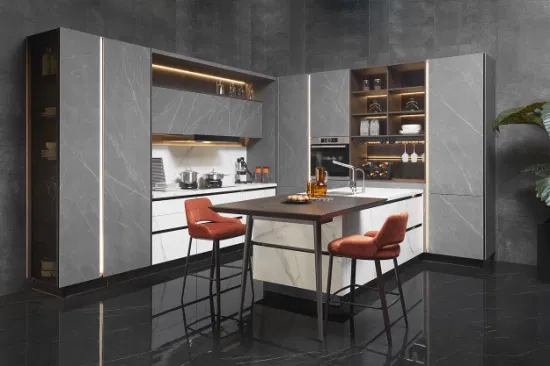 Solid Wood Wholesale White Gloss Custom Modular Cuisine Equipment Kitchen Cabinets