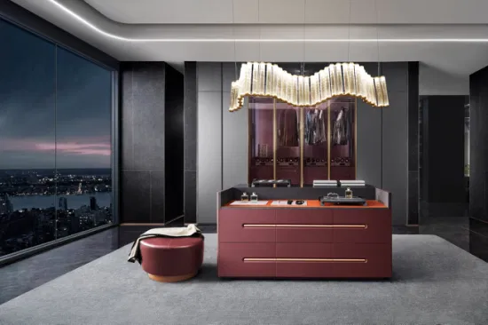 Guangzhou Manufacturer Modern Hotel Wooden Built in Wardrobe Closet (YG15