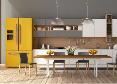 Free Design Kitchen Furniture Wood Color Laminates Contemporary Kitchen Cabinets